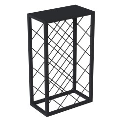 Метална поставка за вино Amasia 74x45x22 см черна [] - Дневна