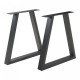 Комплект рамки за маса от 2 бр. Lyngby 72x55/70см черни []