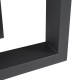 Комплект рамки за маса от 2 бр. Marstal 42x40см черни []