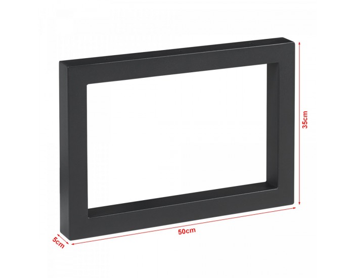 Комплект рамка за маса от 2 Lunderskov 35x50cm черен []