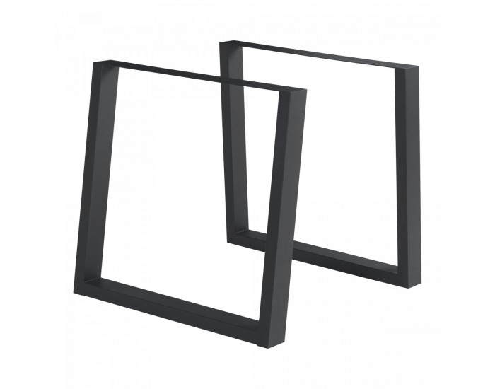 Комплект рамки за маса от 2 Lülsfeld 72x75cm черен []