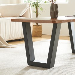 Комплект рамки за маса от 2 бр. Lalling 43x25/40 см черни [] - Части за Маси