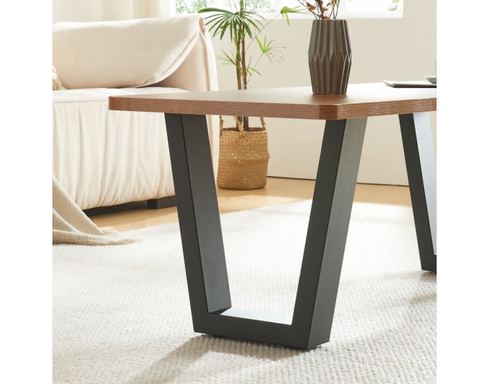 Комплект рамки за маса от 2 бр. Lalling 43x25/40 см черни []