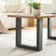 Комплект рамки за маса от 2 стоманени Makers 43x30 см черни []