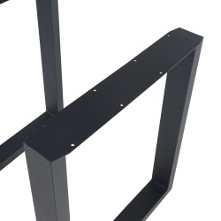Комплект рамки за маса от 2 броя Makers стомана 72x60 см черен [] - Части за Маси