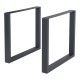 Комплект рамки за маса от 2 стоманени Makers 72x70 см черни []