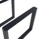 Комплект рамки за маса от 2 стоманени Makers 72x80 см черни []