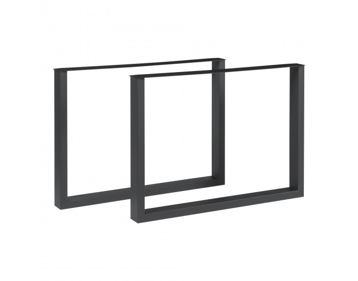 Комплект рамки за маса от 2 стоманени Makers 72x90 см черни []