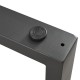 Комплект рамки за маса от 2 стоманени Makers 72x90 см черни []