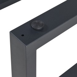 Комплект рамки за маса от 2 стоманени Makers 40x64 см черни [] - Части за Маси
