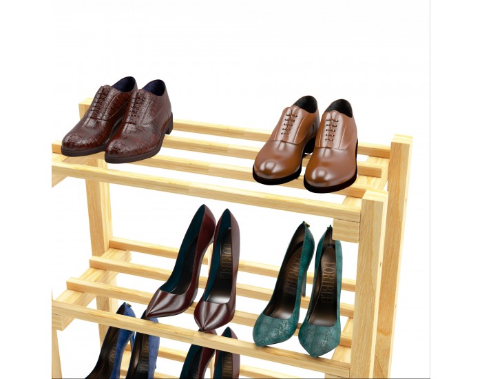 Поставка за обувки Keuruu 60x60x25 см []