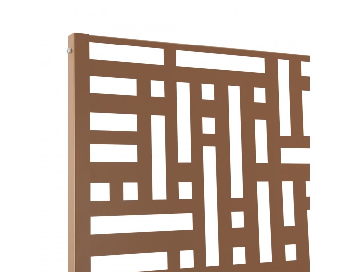 Bernalda преградна стена със сандъче стоманено кафяво []