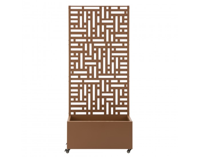 Bernalda преградна стена със сандъче стоманено кафяво []