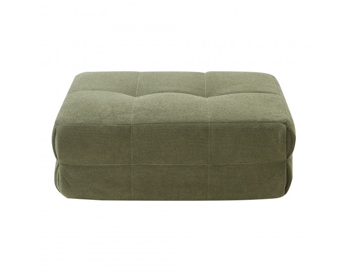 Табуретка за крака Koskyvn 35x80x55 cm Текстилно зелено []