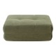 Табуретка за крака Koskyvn 35x80x55 cm Текстилно зелено []