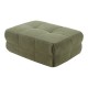 Табуретка за крака Koskyvn 35x80x55 cm Текстилно зелено []