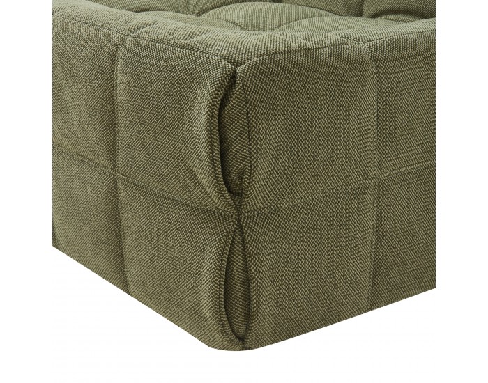 Табуретка за крака Koskyvn 35x80x55 cm Текстилно зелено []