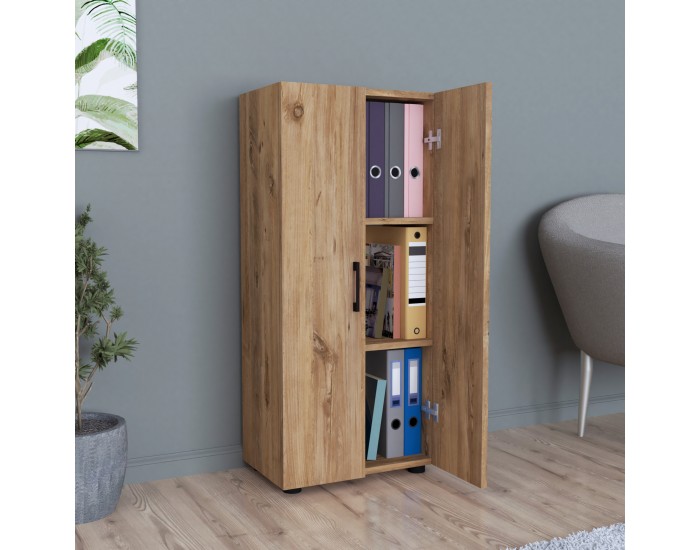 Страничен шкаф Åsnes 108x49x32см дъб []