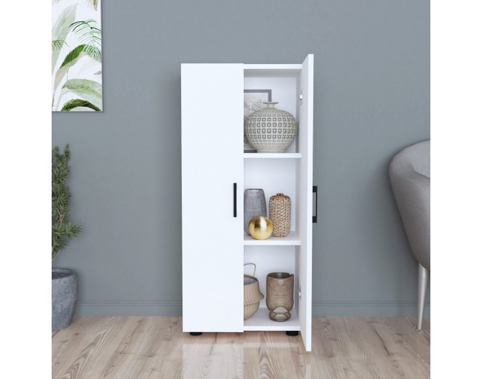 Страничен шкаф Åsnes 108x49x32см бял []