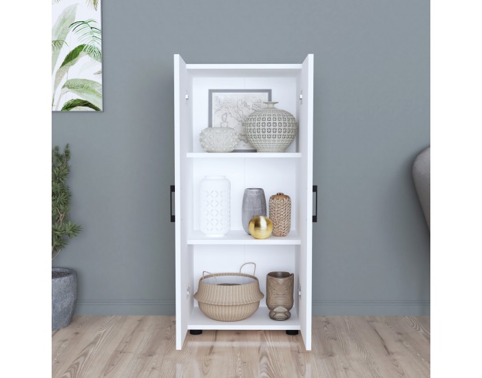 Страничен шкаф Åsnes 108x49x32см бял []