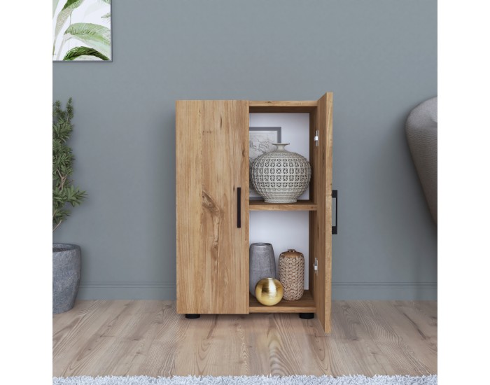 Страничен шкаф Åsnes 74x49x32см дъб []