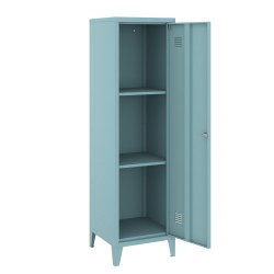 Единично шкафче Kurikka 137x38x38 см сиво-синьо [] - Шкафове, Витрини, Модулни секции