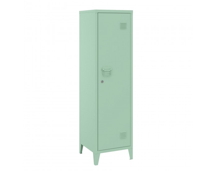 Единично шкафче Kurikka 137x38x38 см пастелно зелено []