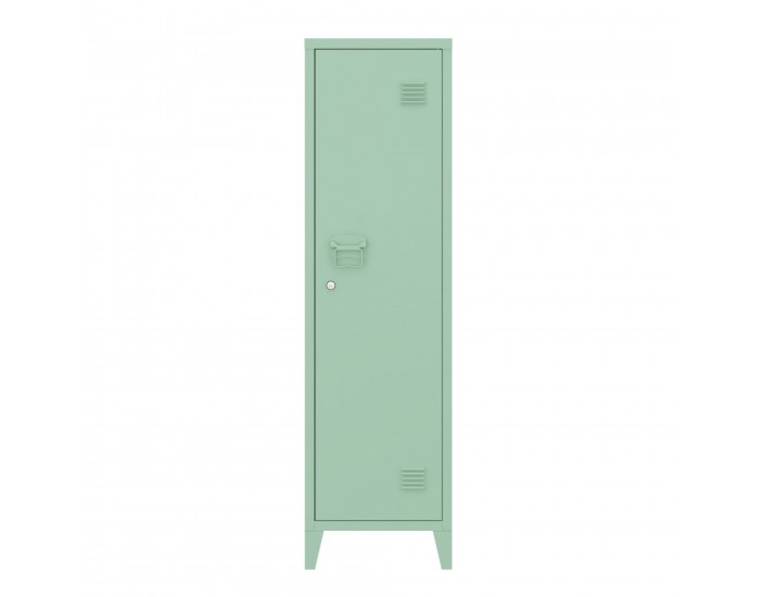 Единично шкафче Kurikka 137x38x38 см пастелно зелено []