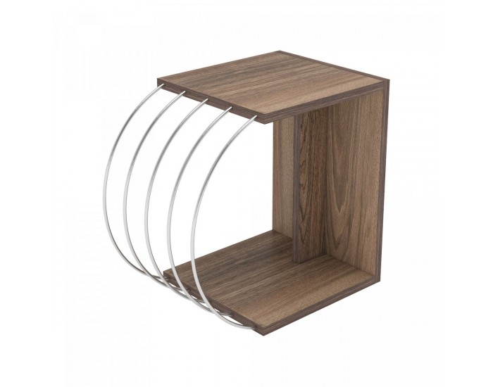 Помощна маса Vefsn 46x30x42см орех / хром []