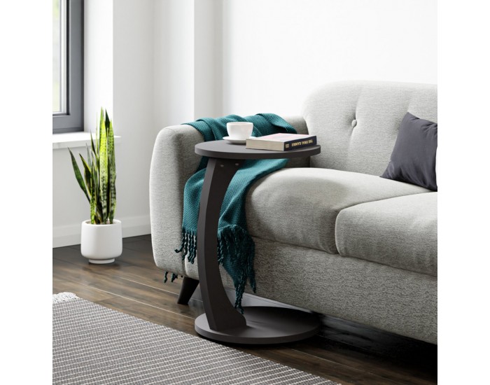 Помощна маса Holeby 56 x Ø 38 cm сива []