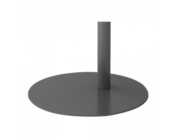 Помощна маса Nastätten 50x50x38 см сива, мат []