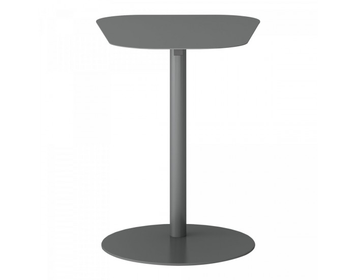 Помощна маса Nastätten 50x50x38 см сива, мат []