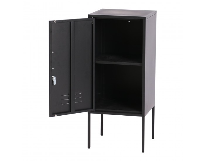 Комплект нощни шкафчета Hausjärvi от 2 бр., 82x35x35 см, стомана, черни []