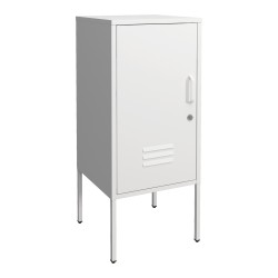 Комплект нощни шкафчета Hausjärvi от 2 бр., 82x35x35 см, стомана, бяло [] - Холни маси