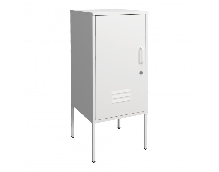 Комплект нощни шкафчета Hausjärvi от 2 бр., 82x35x35 см, стомана, бяло []