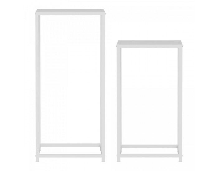 Помощна маса Åseral комплект от 2 колони форма бяла []