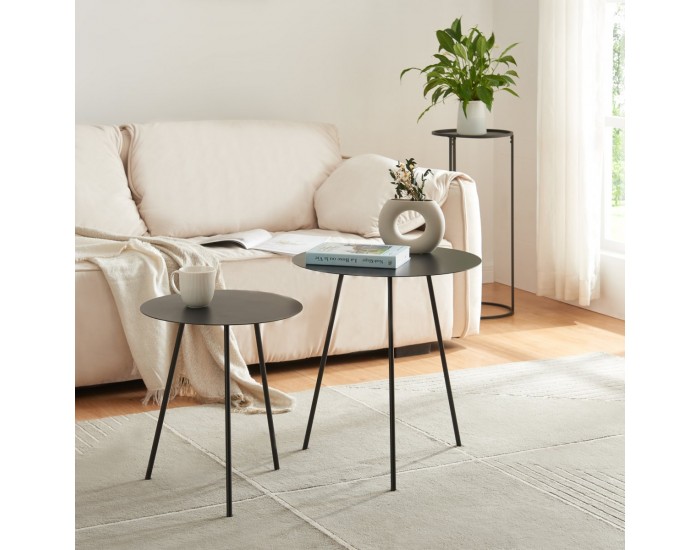 Помощна маса Sula 45x40см от черен метал []