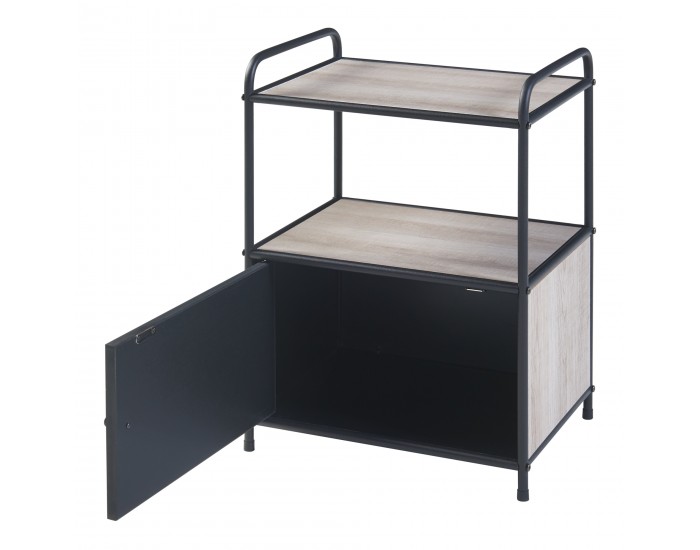 Помощна масичка Гюлен черен/изглед дъб []