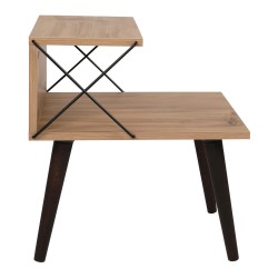 Помощна маса Bergen 50x40x55cm вид дърво [] - Холни маси