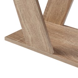 Помощна масичка Nome 60x22x57cm вид дъб [] - Холни маси