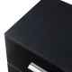 Нощни шкафчета Aurdal от 2 бр., 66x37x34,5 см, черни, гланц []