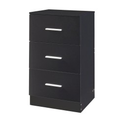 Нощно шкафче Aurdal 66x37x34,5 см черно, гланц [] - Холни маси