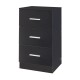 Нощно шкафче Aurdal 66x37x34,5 см черно, гланц []