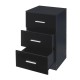 Нощно шкафче Aurdal 66x37x34,5 см черно, гланц []