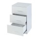 Нощно шкафче Aurdal 66x37x34,5 см бяло, гланц []