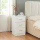 Нощно шкафче Aurdal 66x37x34,5 см бяло, гланц []