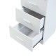 Нощно шкафче Aurdal 66x37x34,5 см бяло, гланц []