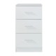 Нощно шкафче Aurdal 66x37x34,5 см бяло, гланц []
