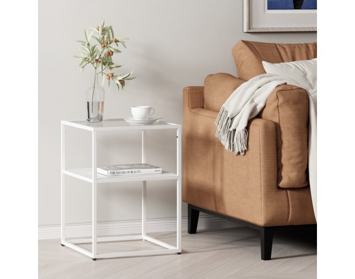 Помощна маса Solund 55x40x40 см бяла, мат []