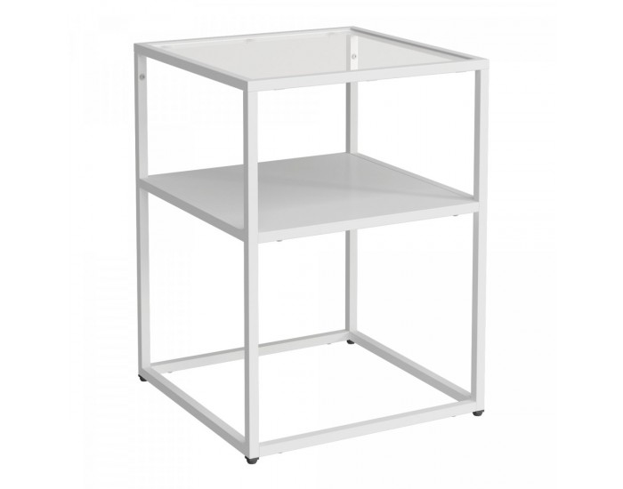 Помощна маса Solund 55x40x40 см бяла, мат []